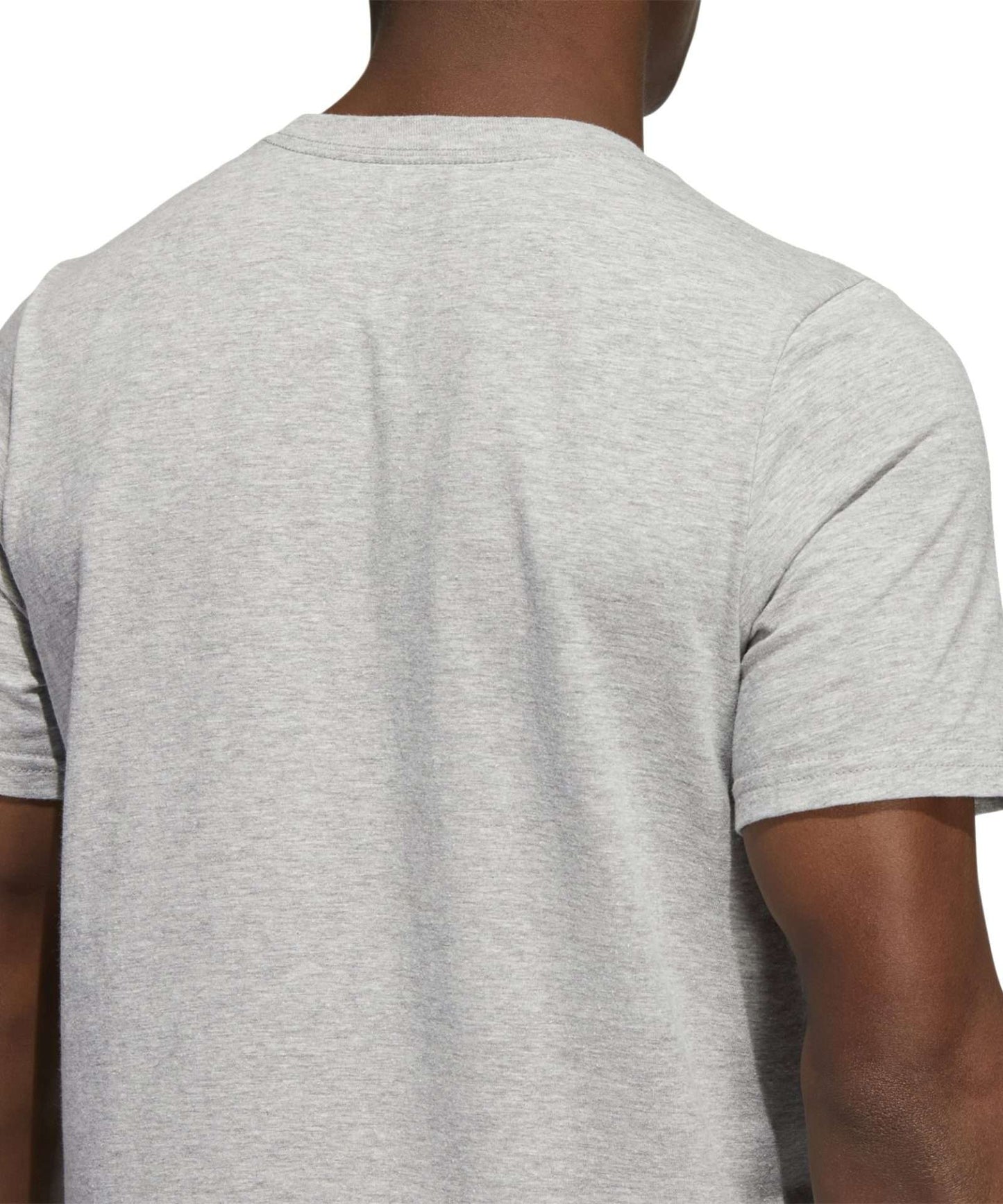 adidas Big & Tall Badge of Sport Tee  ,HH9020,  Medium Grey Heather / Blue Rush / Legend Ink