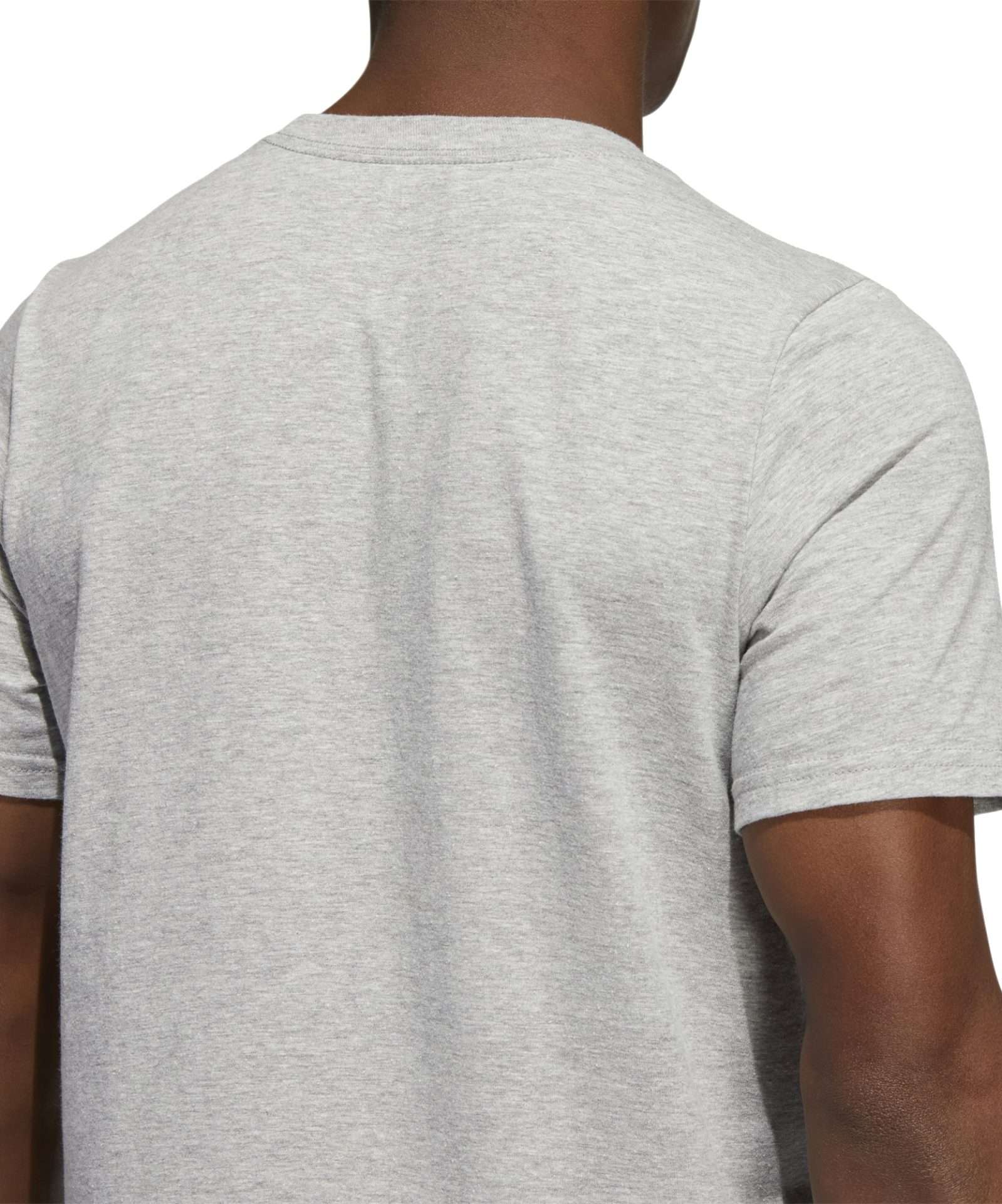adidas Big & Tall Badge of Sport Tee  ,HH9020,  Medium Grey Heather / Blue Rush / Legend Ink