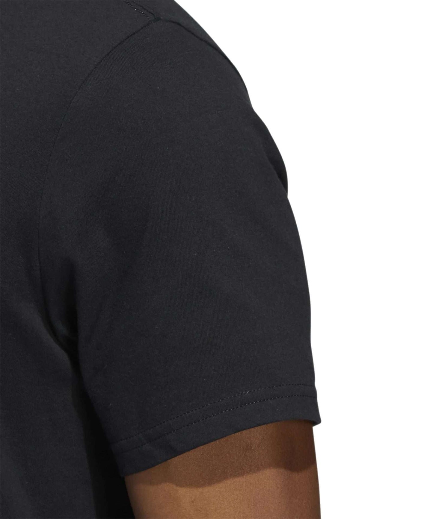 adidas Big & Tall Badge of Sport Tee  ,HH9021, Black / Blue Rush / Halo Silver