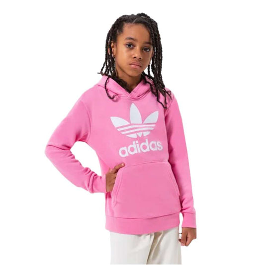 A cozy and stylish adidas Originals Kids' Trefoil Hoodie with the iconic Trefoil logo.