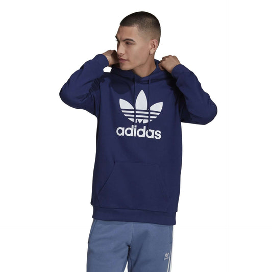 adidas Originals Men's Adicolor Classics Trefoil Hoodie , HK5298, Night Indigo