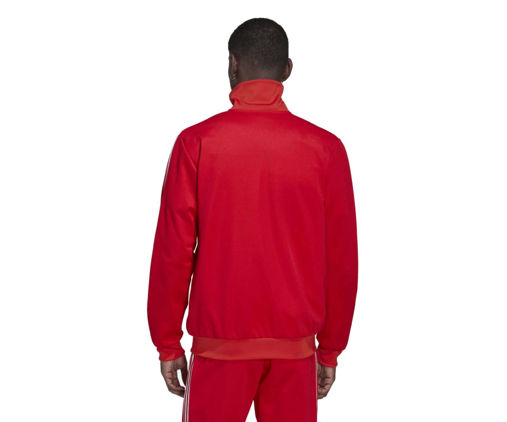 adidas Men's Originals ADICOLOR CLASSICS BECKENBAUER PRIMEBLUE TRACK JACKET , HK7363, Vivid Red