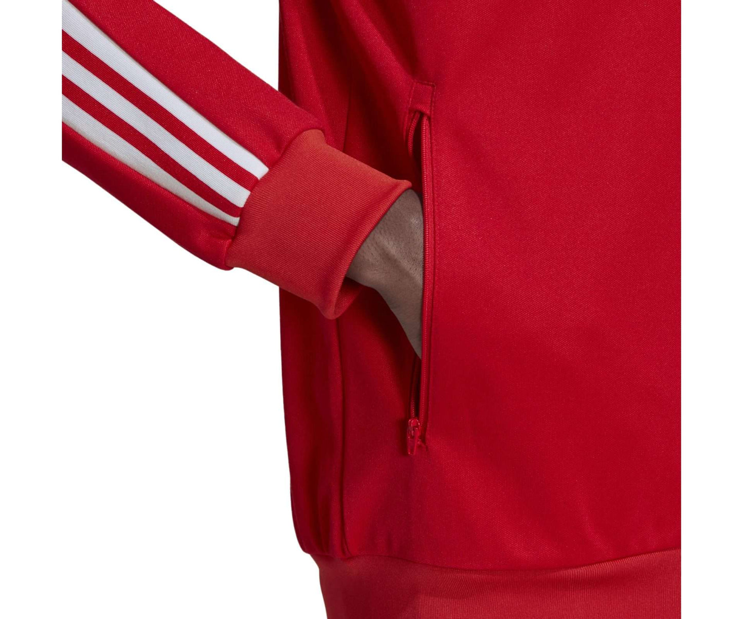 adidas Men's Originals ADICOLOR CLASSICS BECKENBAUER PRIMEBLUE TRACK JACKET , HK7363, Vivid Red