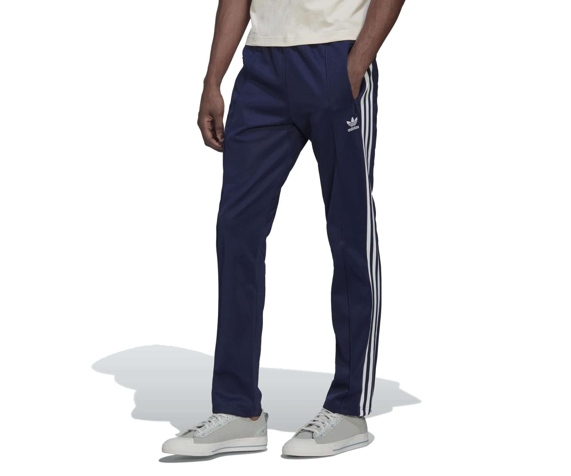 adidas MEN'S ORIGINALS ADICOLOR CLASSICS BECKENBAUER PRIMEBLUE TRACKSUIT BOTTOMS , HK7372, Night Indigo