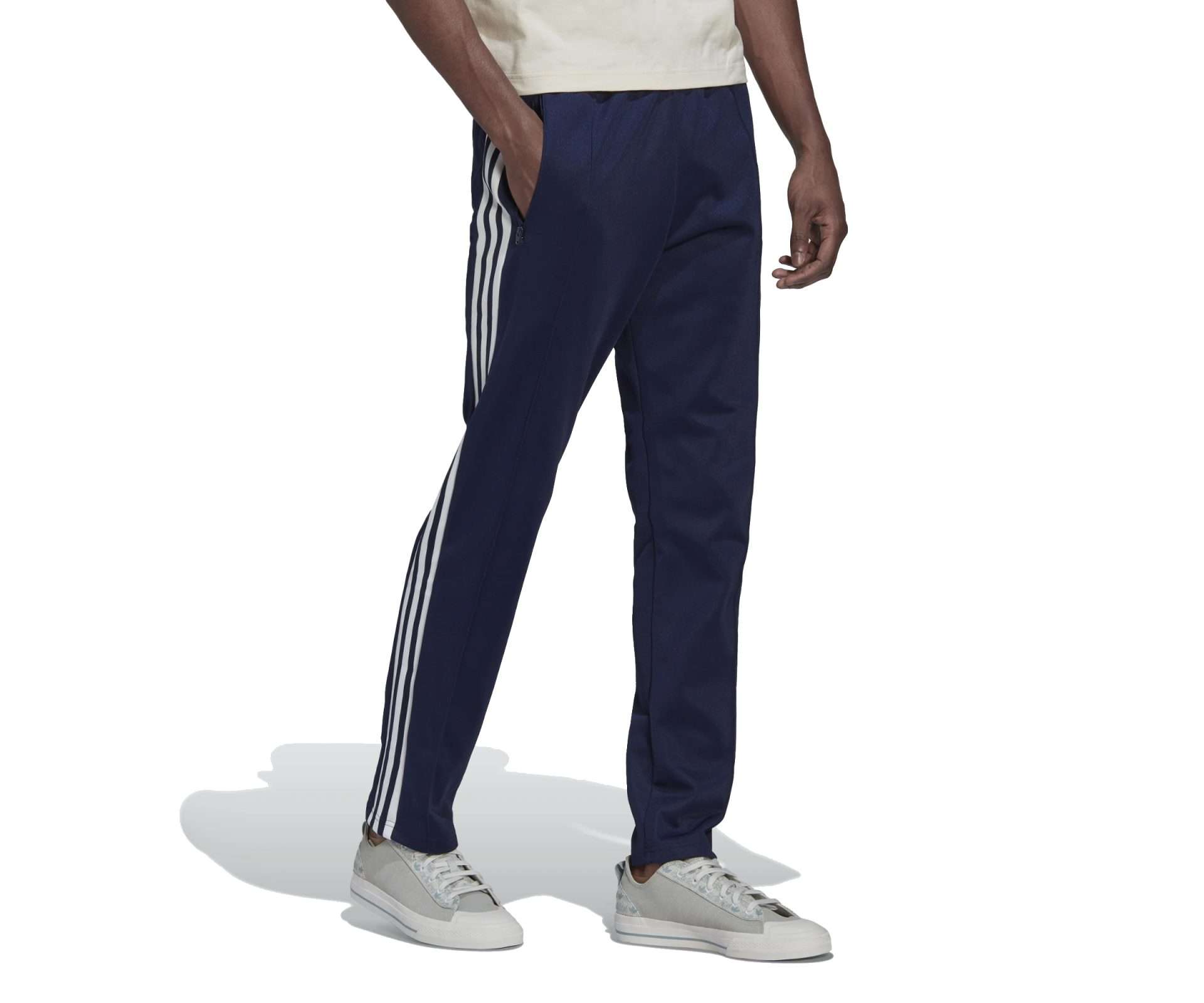 adidas MEN'S ORIGINALS ADICOLOR CLASSICS BECKENBAUER PRIMEBLUE TRACKSUIT BOTTOMS , HK7372, Night Indigo