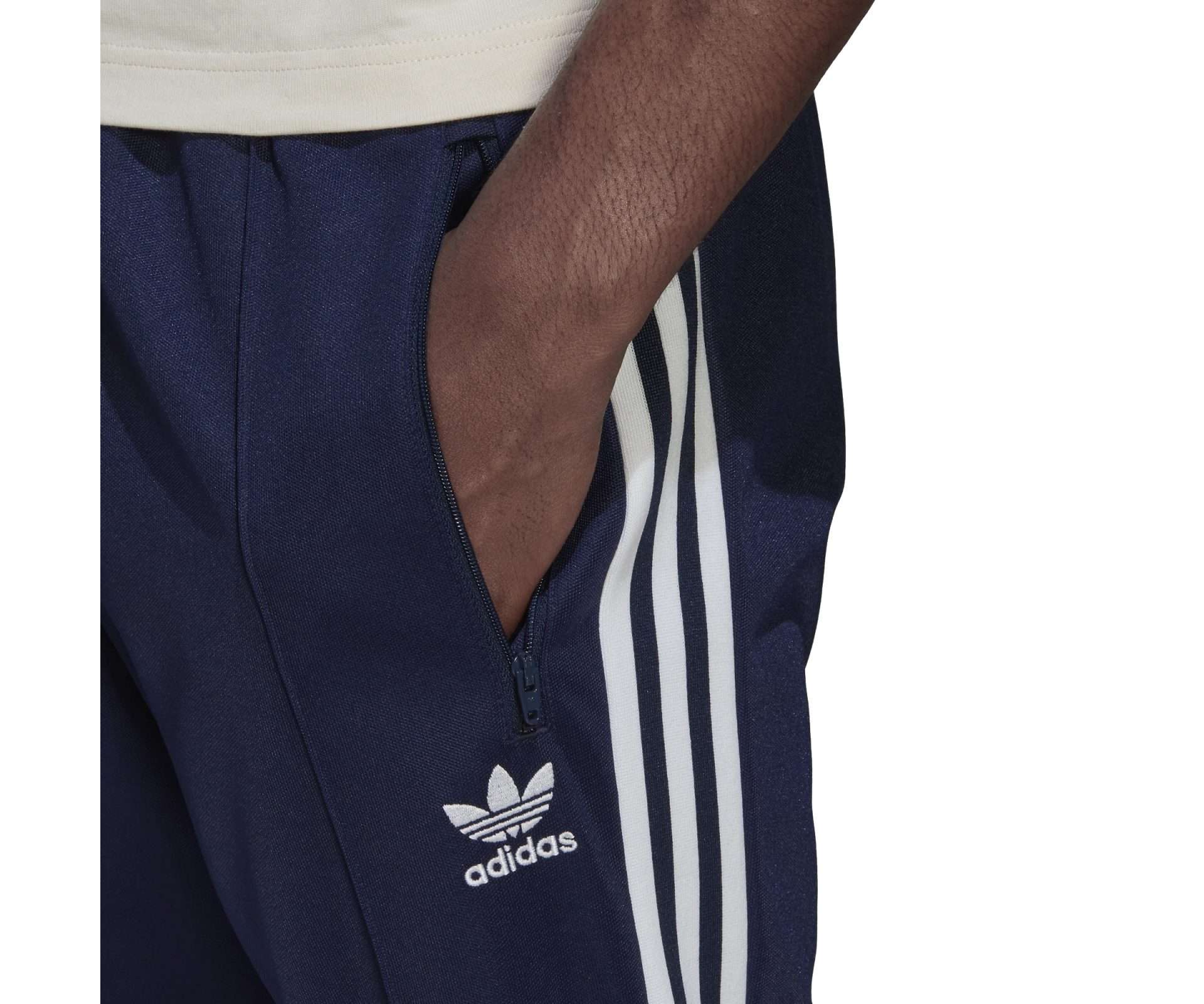 adidas MEN'S ORIGINALS ADICOLOR CLASSICS BECKENBAUER PRIMEBLUE TRACKSUIT BOTTOMS , HK7372, Night Indigo