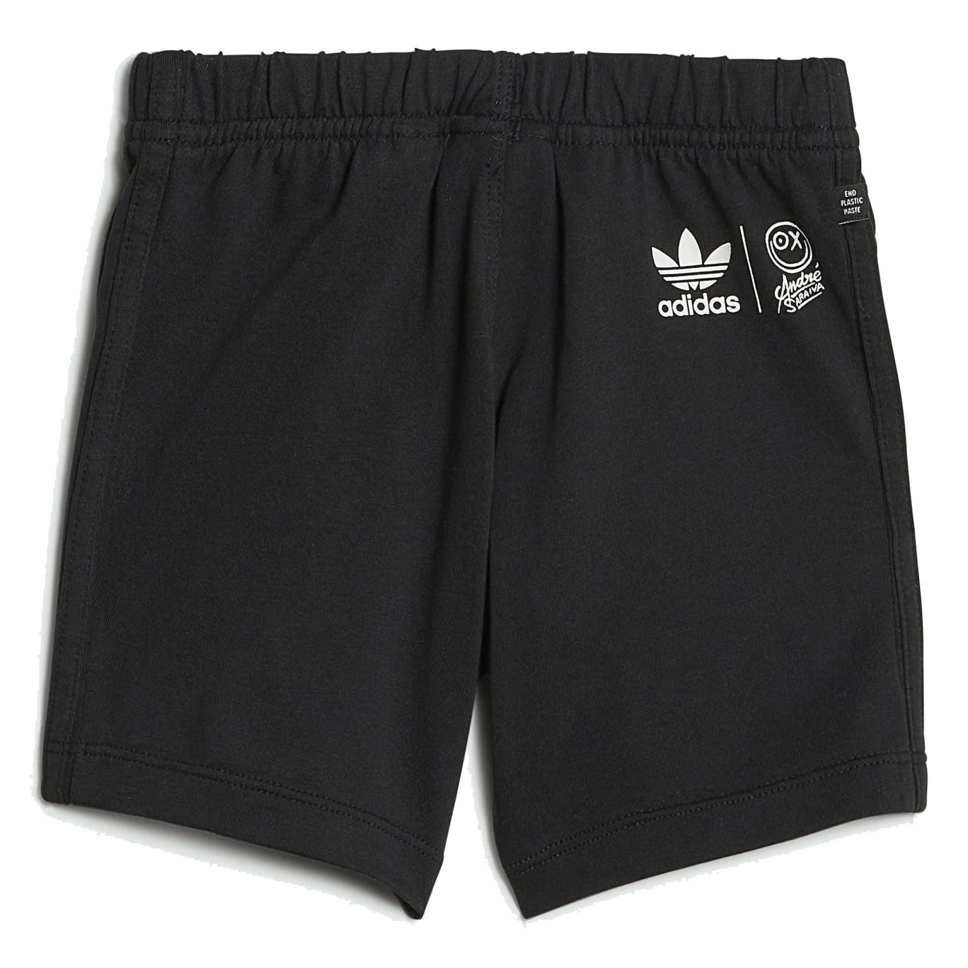 adidas Originals GRAPHIC COLLAB SHORTS AND TEE SET , HK9769, Non Dyed / Black