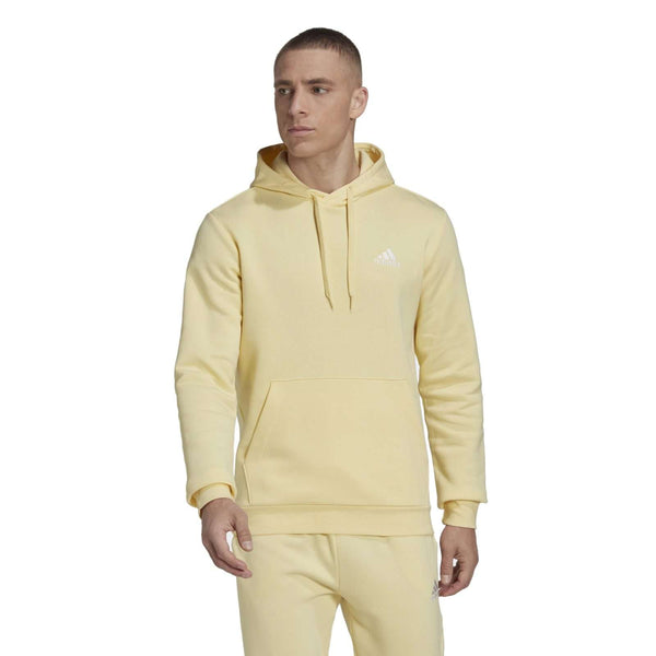 adidas MEN'S ESSENTIALS FLEECE HOODIE , HL2276, Green Oxide / Linen Green