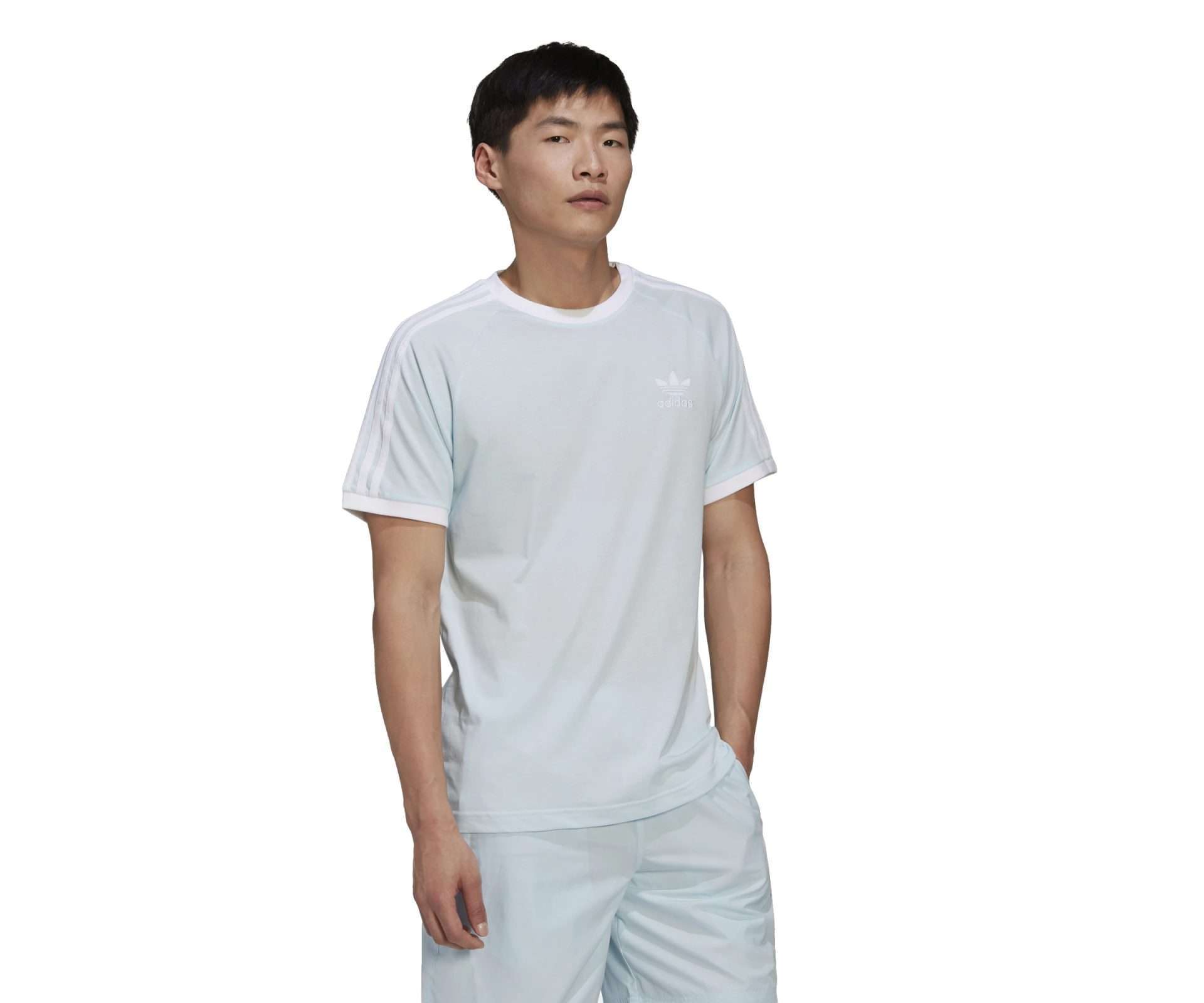 adidas Originals Men's Adicolor Classics Trace Tee , HM4914, Almost Blue