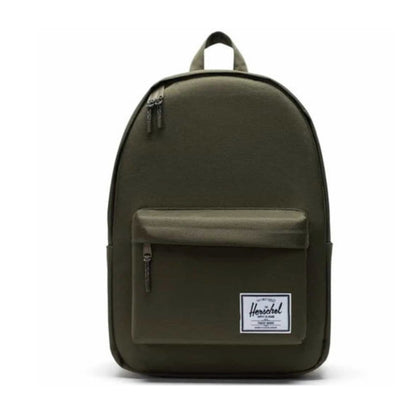 Herschel Classic X-Large backpack with a clean minimalist design, front zip pocket, and padded straps, suitable for everyday carry.