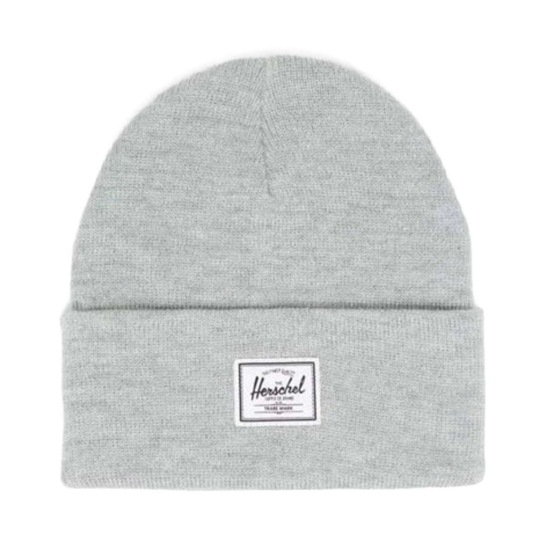 Herschel Elmer beanie with a cuffed knit design, soft fabric, and logo patch, suitable for everyday cold-weather wear.