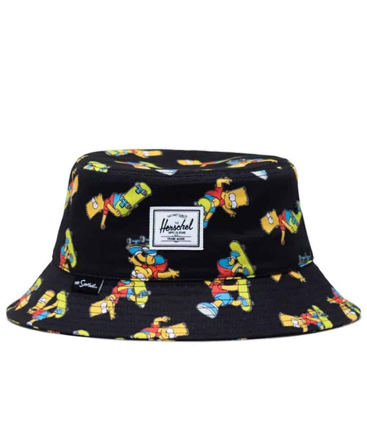 Herschel Norman bucket hat featuring The Simpsons graphics, with a soft brim and casual unisex design for everyday wear.