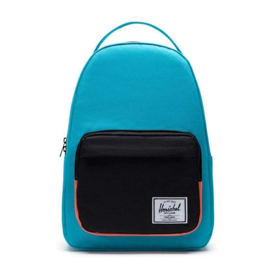 Herschel Miller backpack with a sleek minimalist design, front zip pocket, and padded straps, suitable for everyday carry.