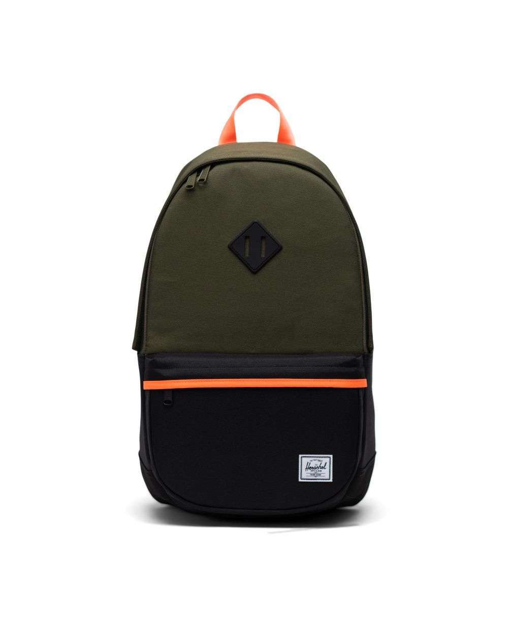 Herschel Heritage PRO backpack featuring a classic design with diamond detail, padded straps, multiple compartments, and a laptop sleeve for everyday use.