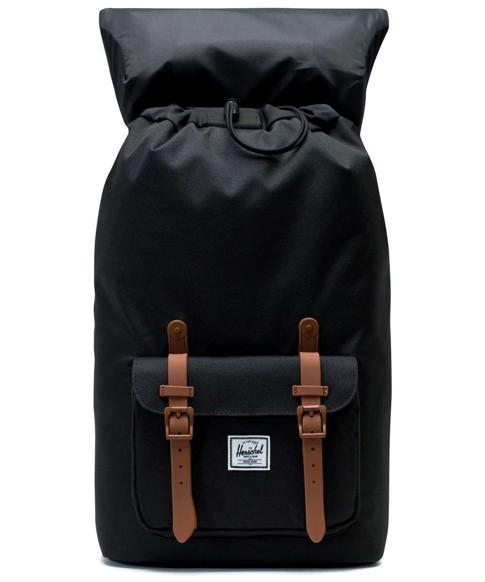 Herschel Little America Laptop Backpack #10014-02462 (Black/Saddle Brown)
