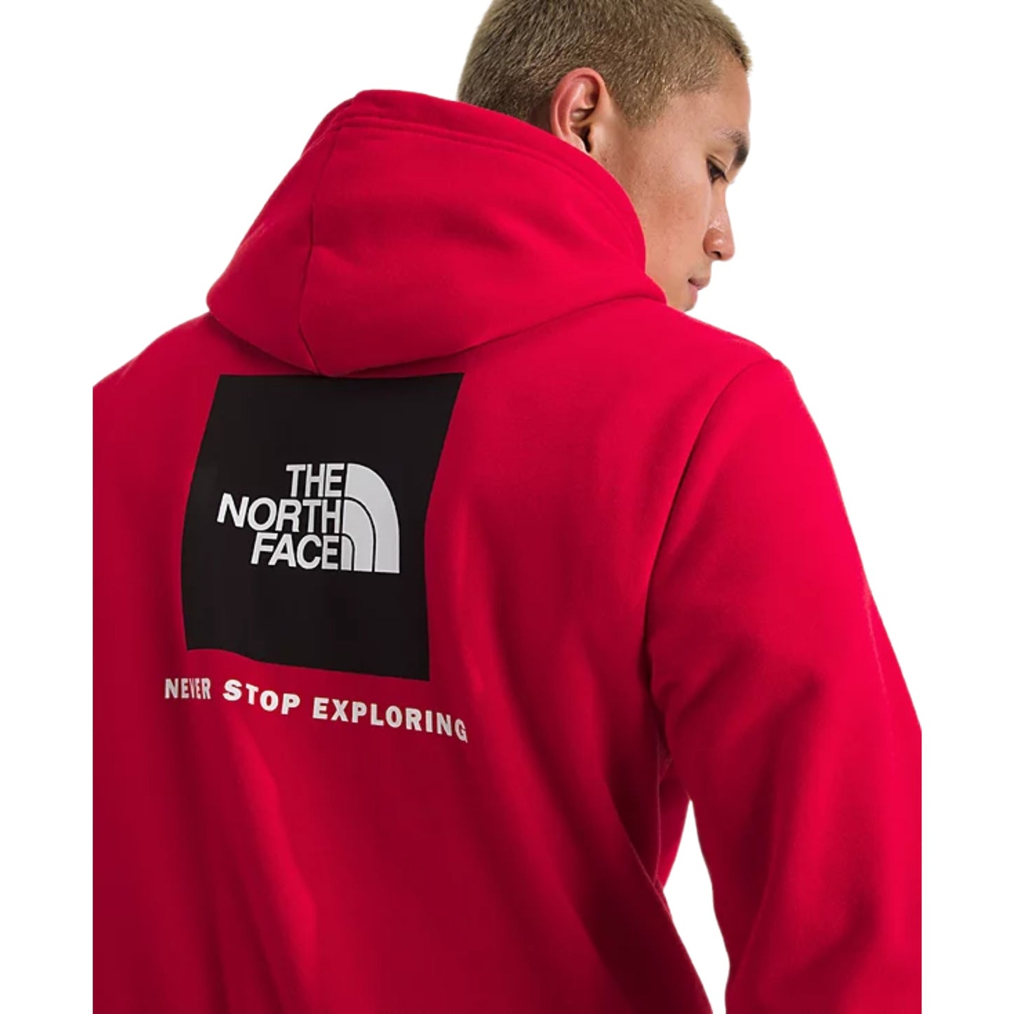 The North Face Men’s Evolution Box Never Stop Exploring Hoodie Red