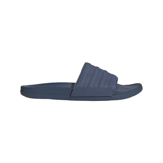 adidas Adilette Comfort Slides - Stylish black slides with contoured footbed, perfect for casual comfort and on-trend summer fashion.