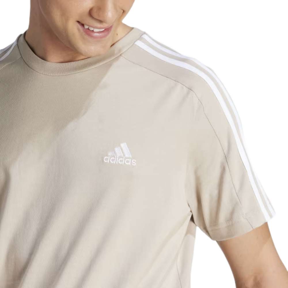 adidas Men's Essentials Single Jersey 3-Stripes Tee
