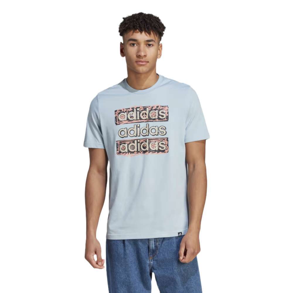 adidas Men's SPORTSWEAR DREAM DOODLE MULTI TEE