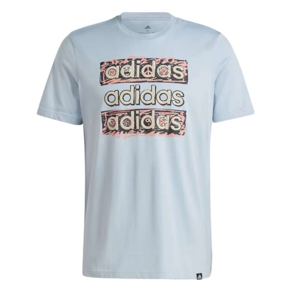 adidas Men's SPORTSWEAR DREAM DOODLE MULTI TEE