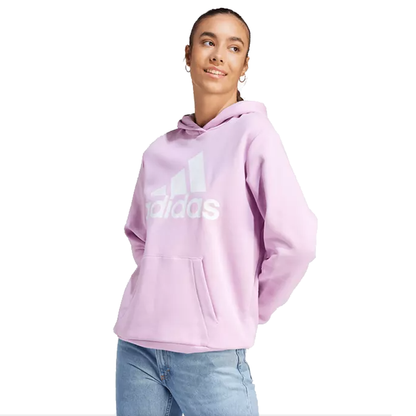 adidas Women's Essential Logo Boyfriend Pink Hoodie - Comfortable and stylish casual wear Bliss Lilac