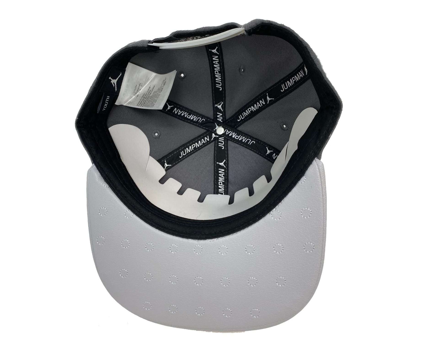 Jordan Boy's Retro 13 Faux Leather Snapback Cap 8/20 Gray (9A1961-G1A)