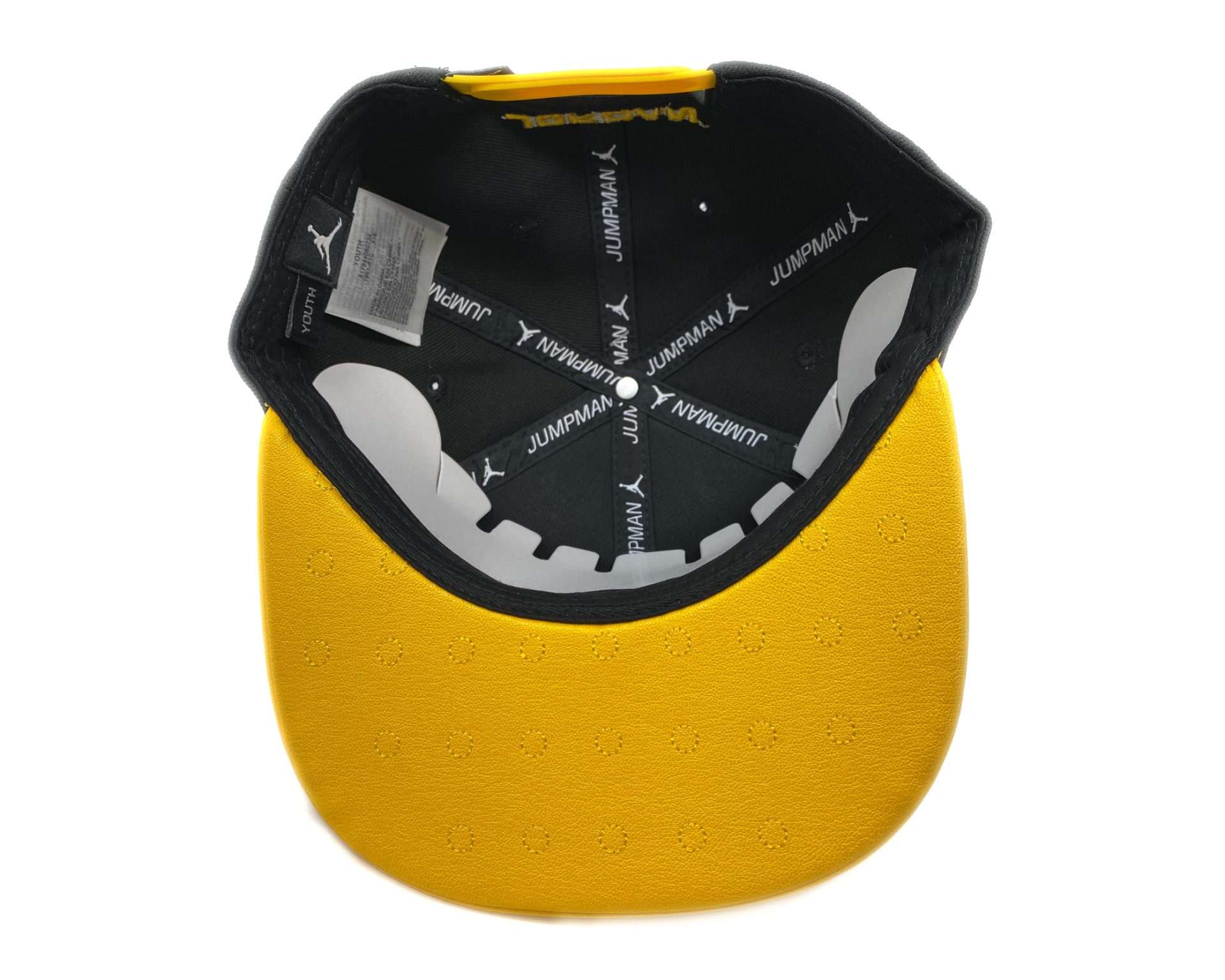 Jordan Boy's Retro 13 Faux Leather Snapback Cap 8/20 Black/Gold (9A1961-K1C)