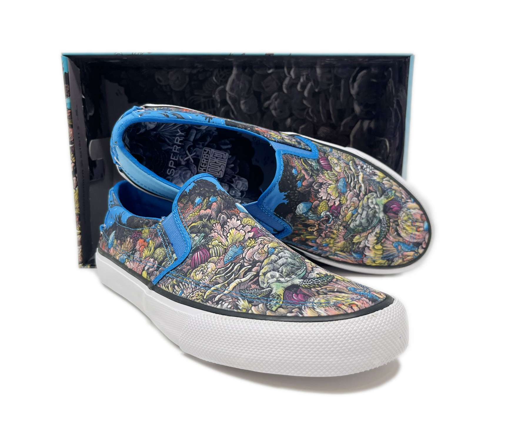 SPERRY MEN'S STRIPER KERBY ROSANES COLLABORATION - BLUE - LIMITED EDITION STS24458