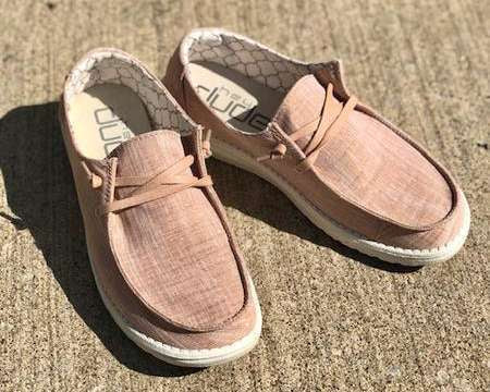 Hey Dude Women's Wendy Sparkling Rose Gold Shoes 121415016 