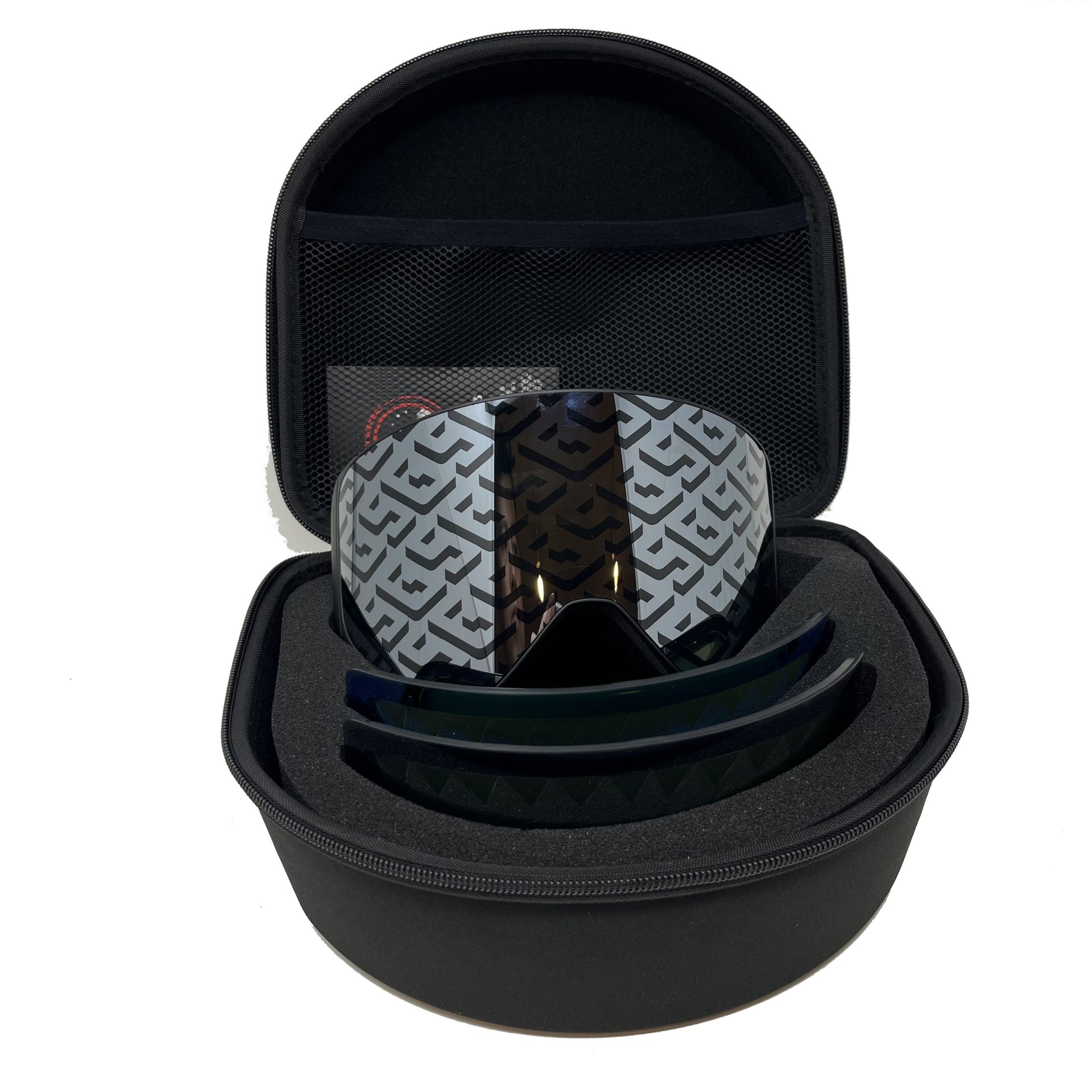 Sprayground Arctic Ski Goggles with three interchangeable lenses - Limited Edition for high-performance skiing and snowboarding.