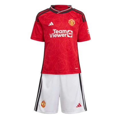 adidas Kid's - Unisex MANCHESTER UNITED 23/24 HOME MINI KIT - Red/White