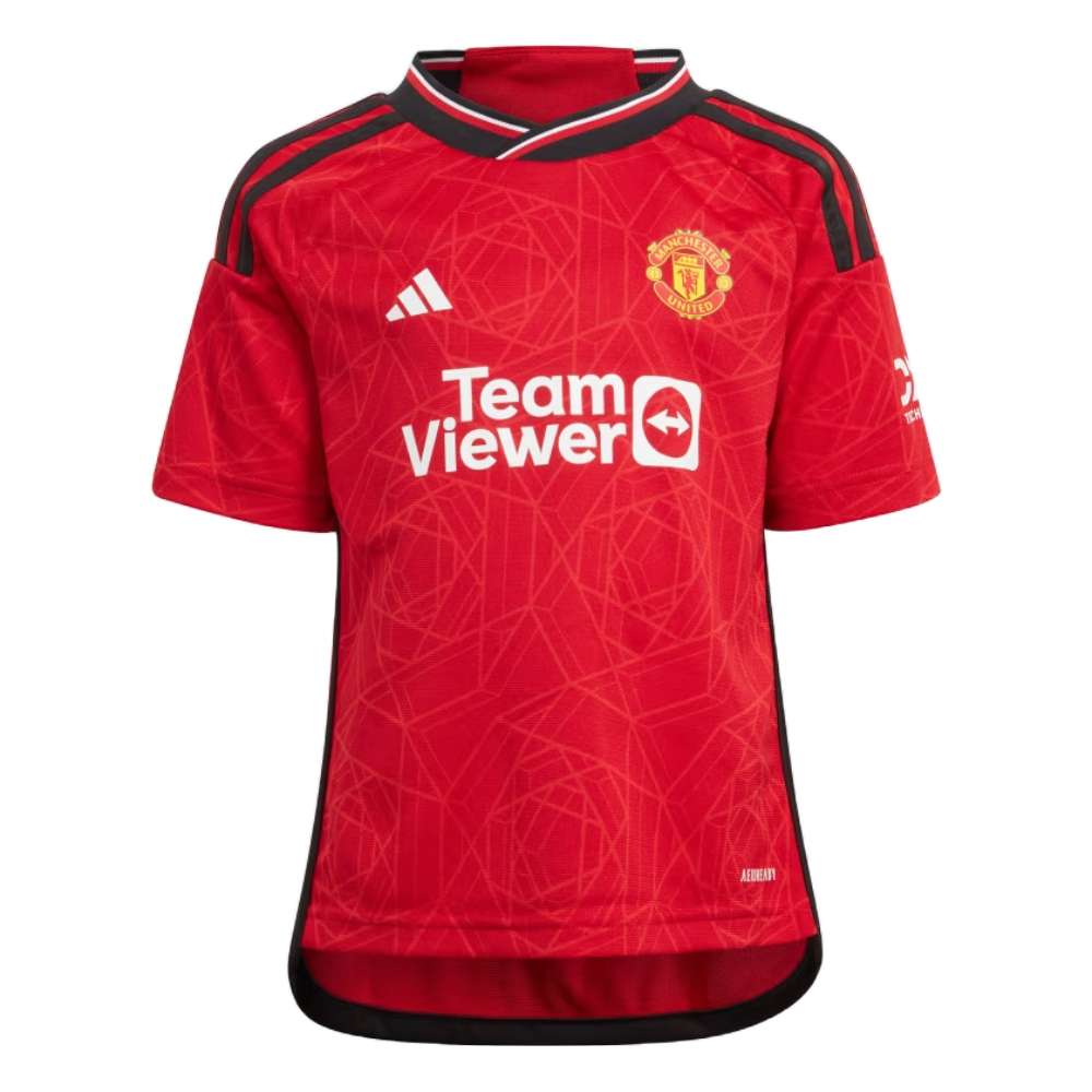 adidas Kid's - Unisex MANCHESTER UNITED 23/24 HOME MINI KIT - Red/White