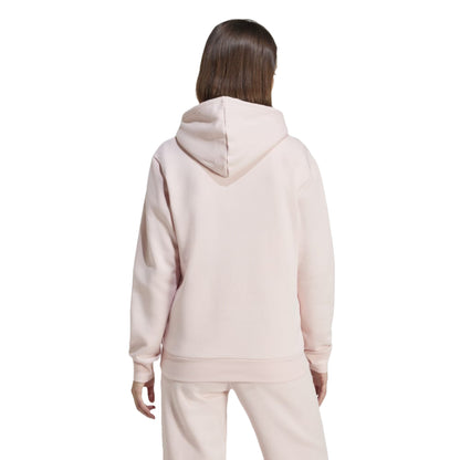 adidas Women's Essentials Small Logo Feel Cozy Hoodie in a relaxed fit, perfect for comfort and style.