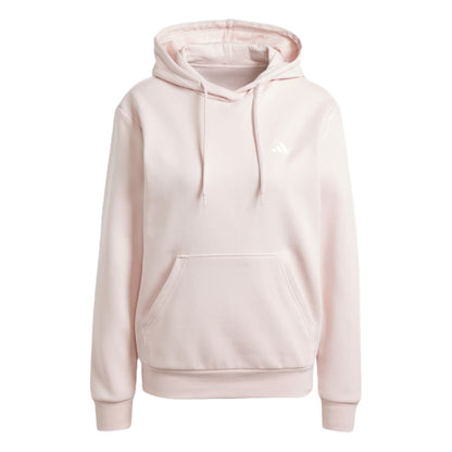 adidas Women's Essentials Small Logo Feel Cozy Hoodie in a relaxed fit, perfect for comfort and style.