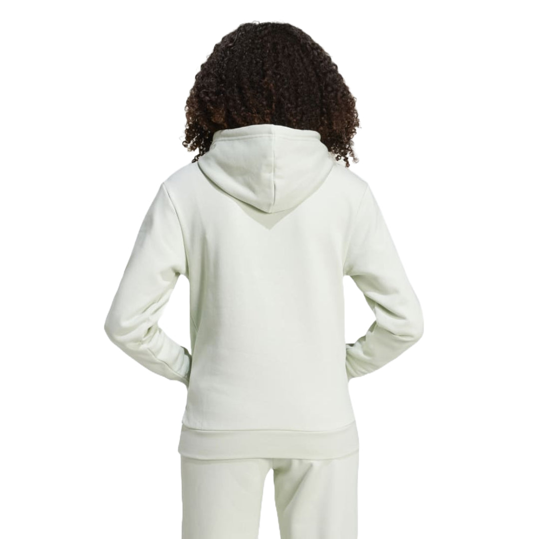 adidas Women's Essentials Small Logo Feel Cozy Hoodie in a relaxed fit, perfect for comfort and style.