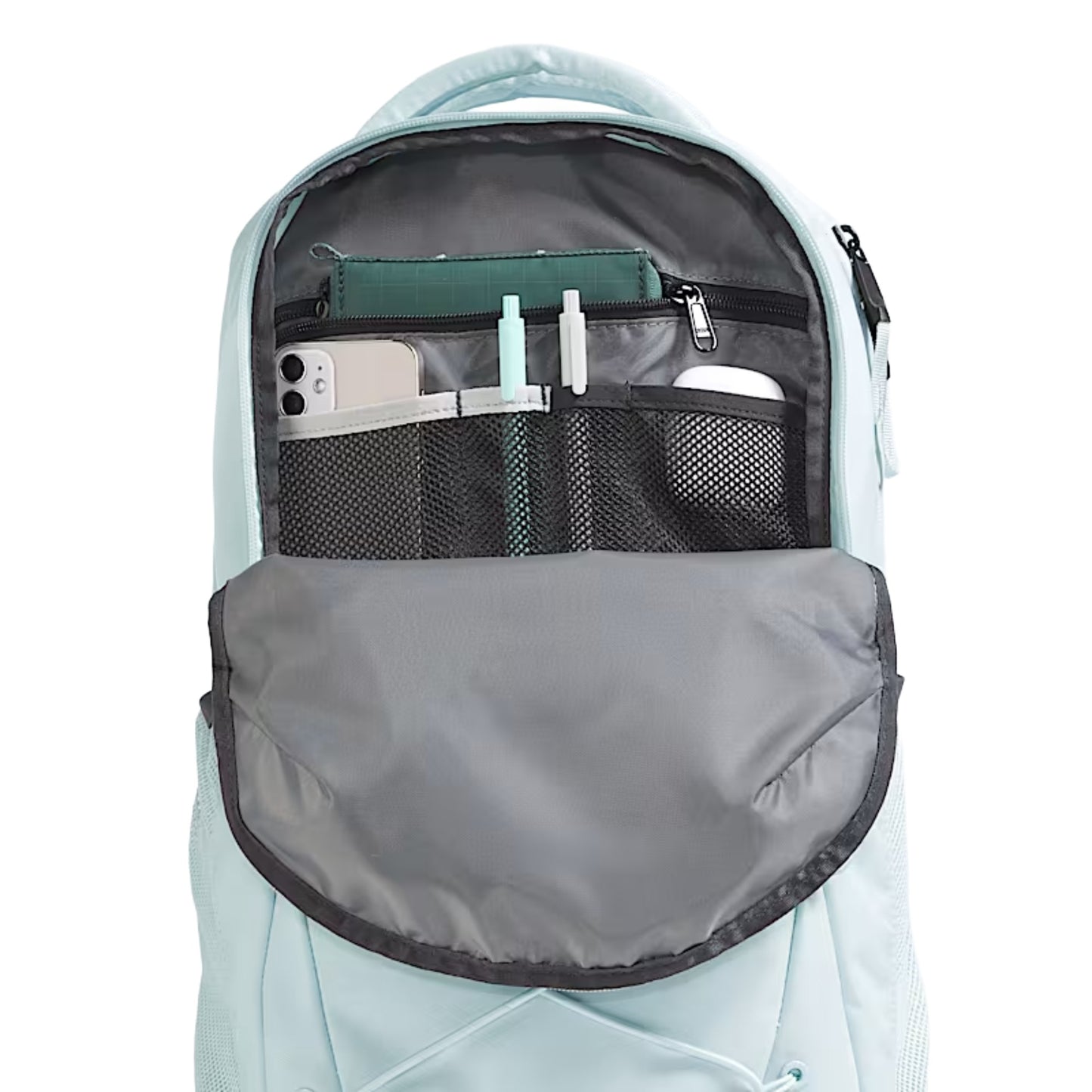 The North Face Women's Jester Backpack- Ice Blue/TNFBLK