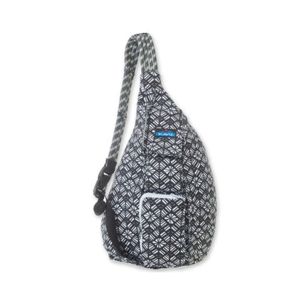 Compact sling bag featuring a rope shoulder strap, multiple zippered compartments, adjustable fit, and a lightweight design for everyday carry and outdoor adventures