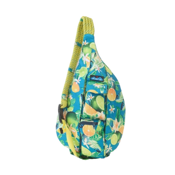 Compact sling backpack featuring a rope shoulder strap, multiple zippered compartments, and a lightweight crossbody design for everyday carry and outdoor adventures