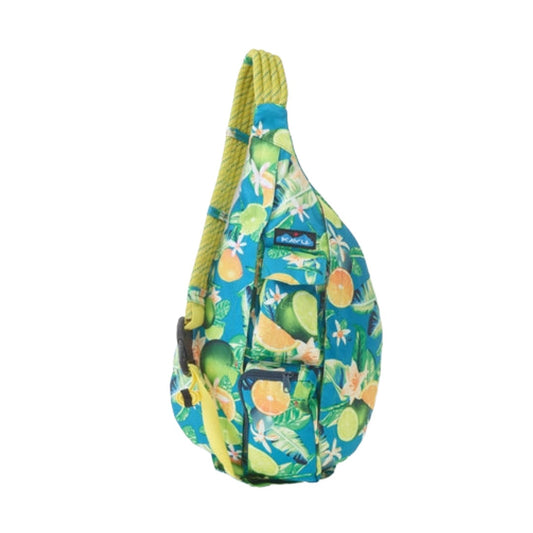 Compact sling backpack featuring a rope shoulder strap, multiple zippered compartments, and a lightweight crossbody design for everyday carry and outdoor adventures