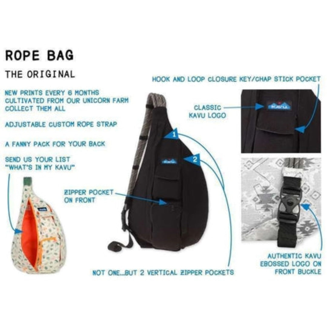 KAVU Rope Bag Sling - Fjord Blue