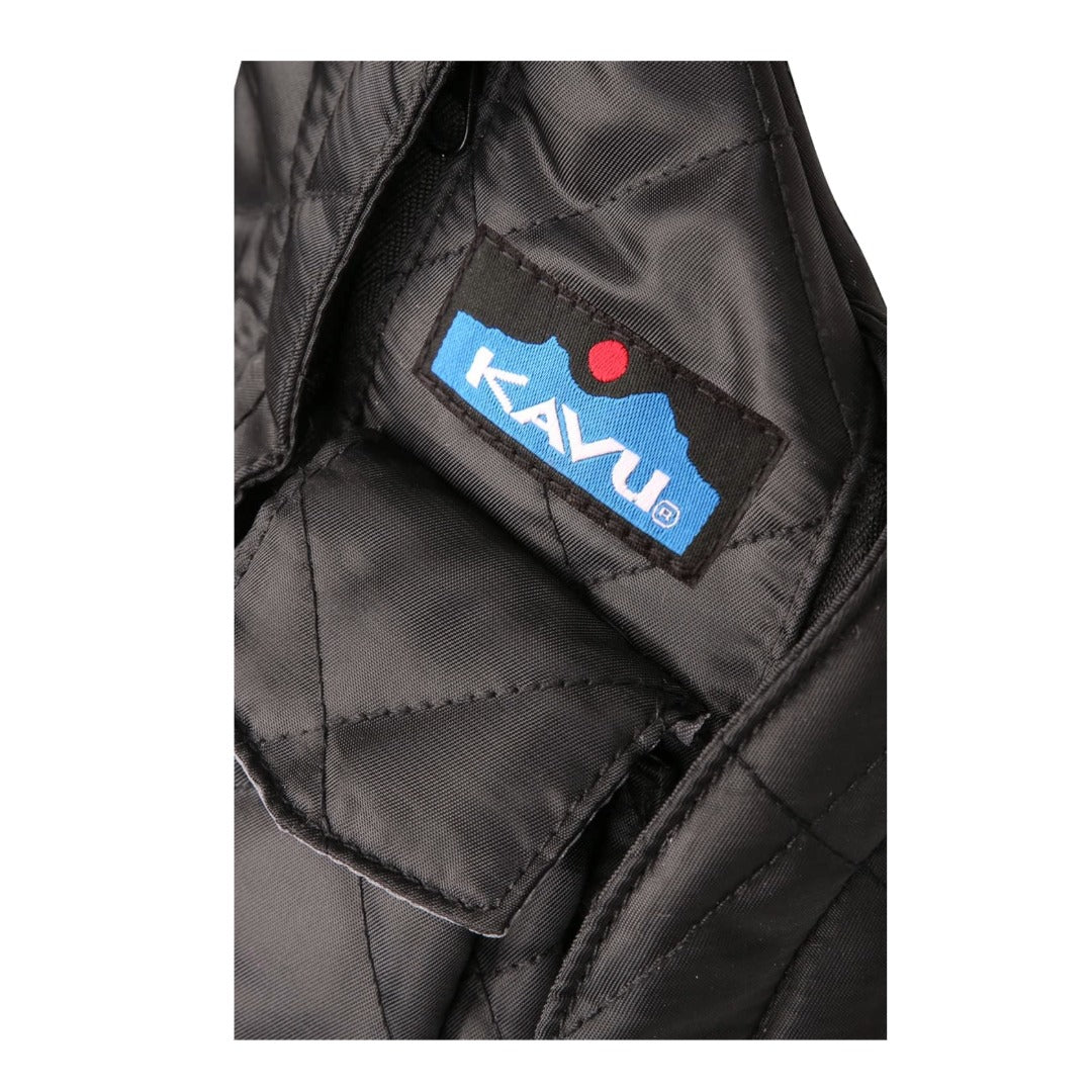 KAVU Original Rope Puff Diamond Quilted Mini Sling Pack - Black