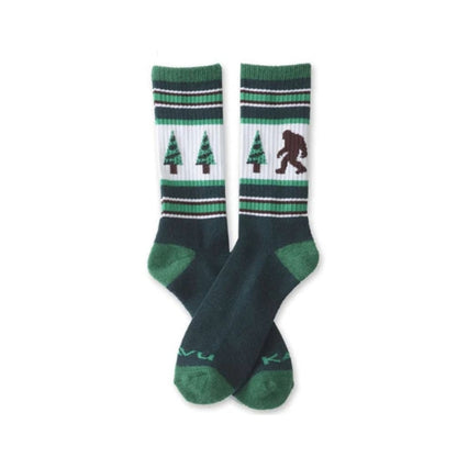 Unisex crew socks featuring a soft knit construction, ribbed cuffs, comfortable stretch fit, and playful graphic design for everyday casual wear