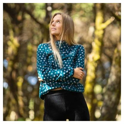 Kavu Women's Cavanaugh Fleece Pullover - Pinerose Dots
