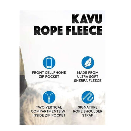 Kavu Rope Fleece Sling Bag - Khaki