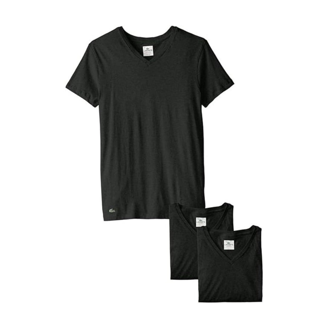 Lacoste Men's 3 Pack V-NECK T-Shirt