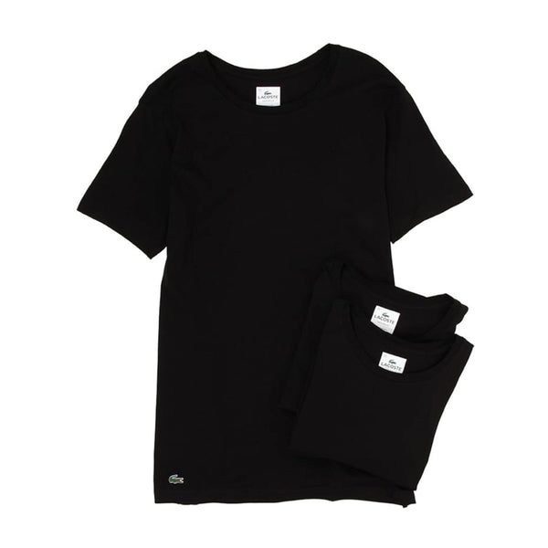 Lacoste Men's Cotton Crew-Neck T-Shirt Undershirt 3 Pack