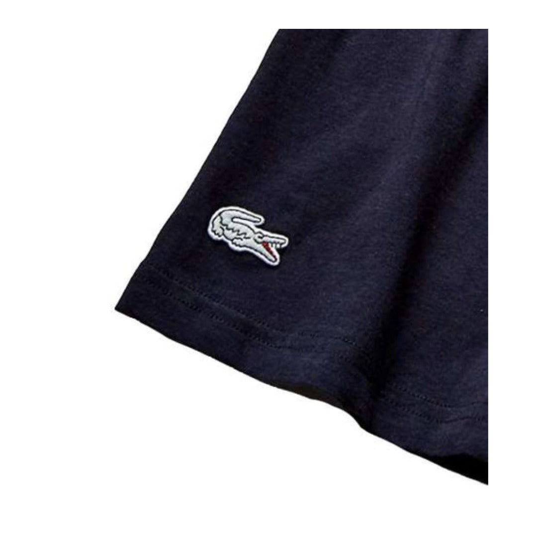 Lacoste Men's Long Sleeve Cotton Crewneck T-Shirt - Night Sky Blue