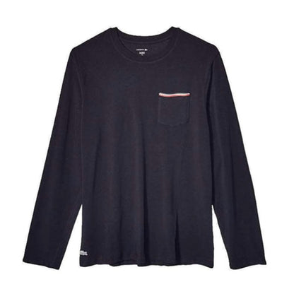 Lacoste men’s long sleeve crewneck t-shirt made from soft cotton, featuring a regular fit and signature crocodile logo for everyday wear.