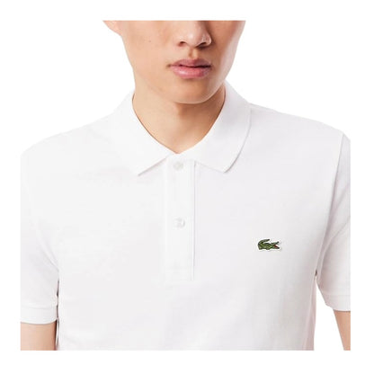 Lacoste Men's Petit Piqué Slim Fit Polo Shirt - White