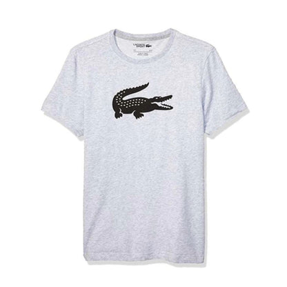 Lacoste men’s sport t-shirt with a croc graphic, short sleeves, and moisture-wicking fabric for athletic and casual use.
